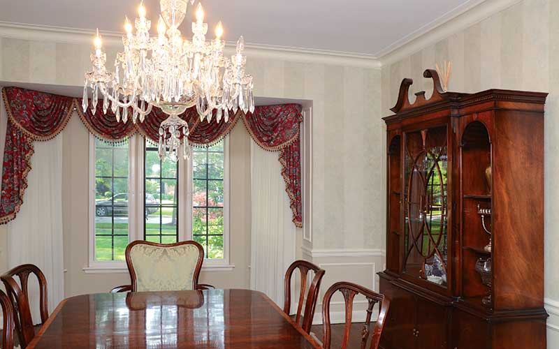 Dining room after the restoration