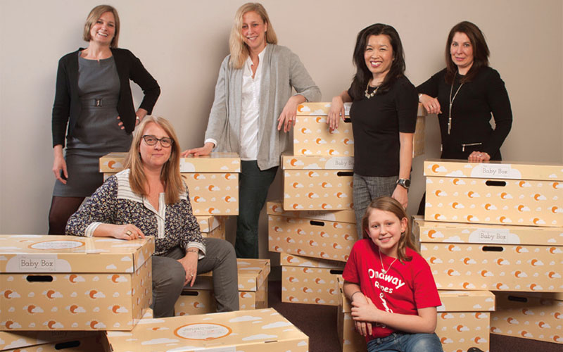 Babies Need Boxes Ohio volunteers
