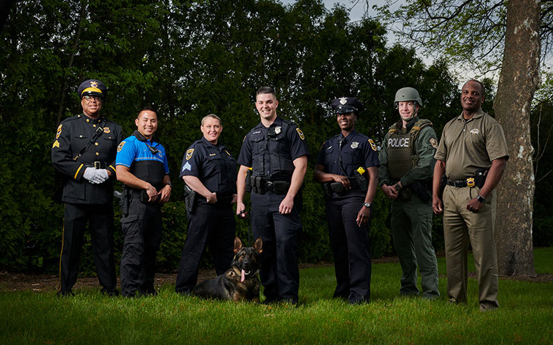 Members of the Shaker Heights Police Department
