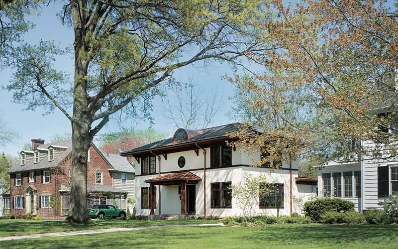 A green-built, Mission-style home in Shaker Heights, Ohio