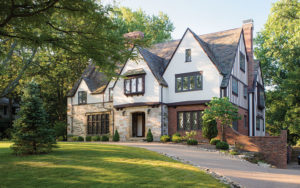 Exterior of green-renovated Shaker Heights home