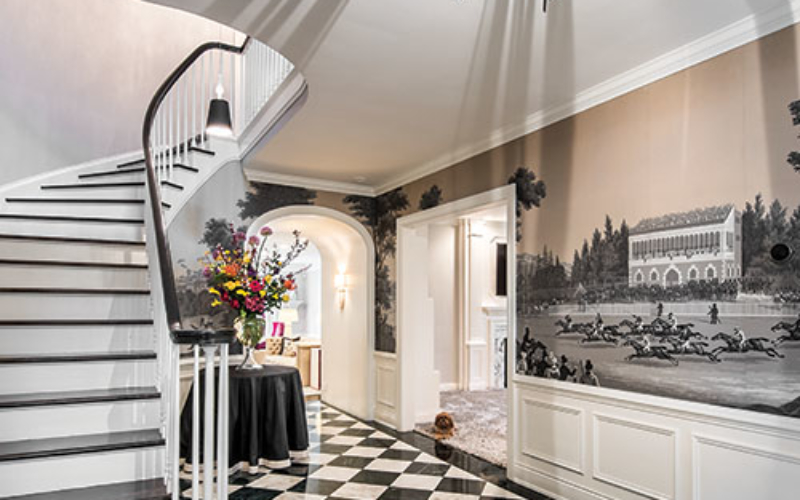 Foyer of a Shaker Heights home.