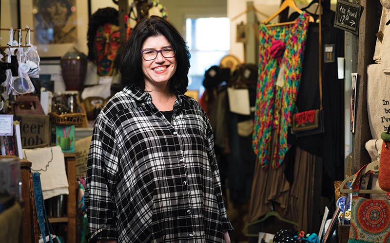 Tracey Hilbert, owner of Eclectic Eccentric