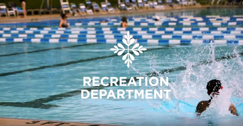 Opening screen of video about the Shaker Heights Recreation Department