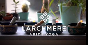 Opening screen of Abide Yoga video