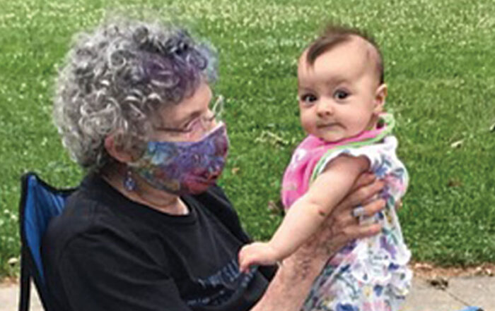Harriett Allen and friend at the Gridley picnic.