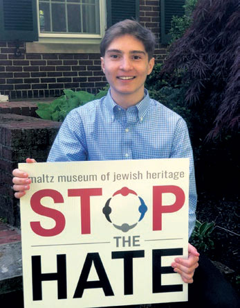 Thomas Smyers, winner of the Maltz Museum's Stop the Hate writing contest