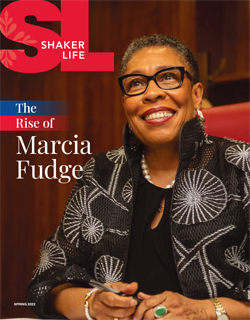 Cover of the spring 2022 issue of Shaker Life Magazine featuring the U.S. Secretary of Housing and Urban Development Marcia Fudge