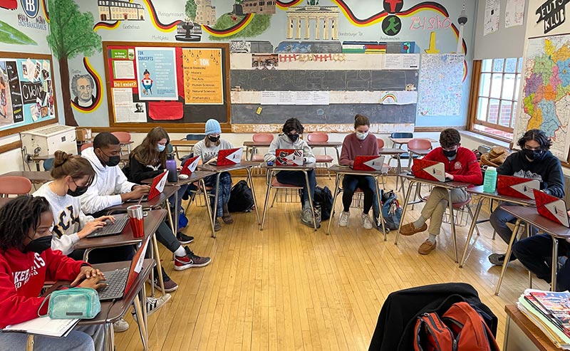 Shaker High German students