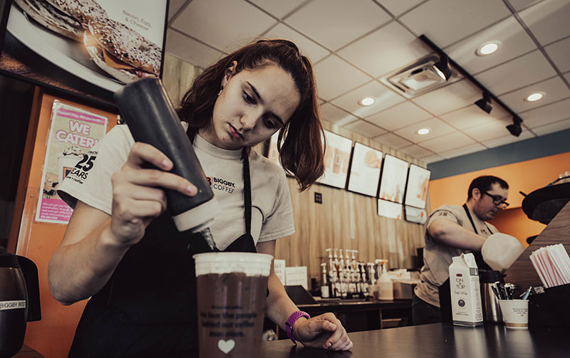 Barista at Biggby Coffee in Shaker Heights