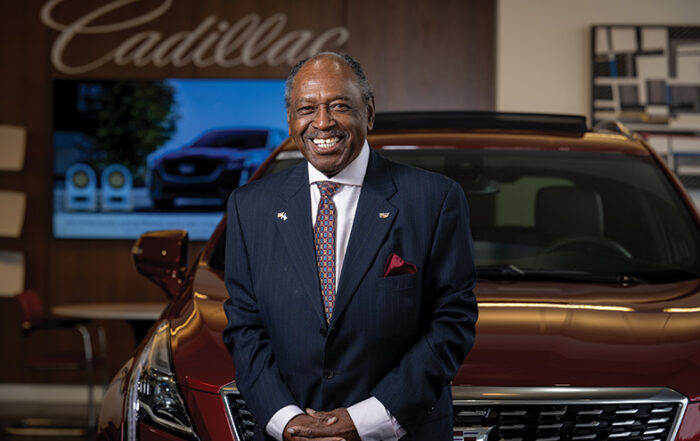 Joe Gordon at the Cadillac dealership