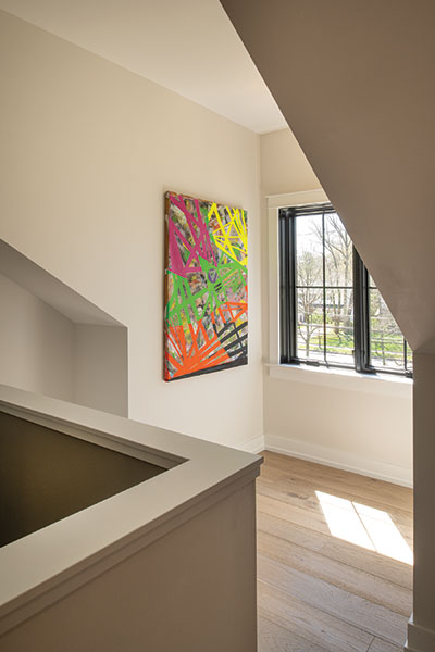 Stairwell in the St. Jude Dream Home in Shaker Heights