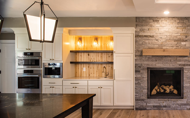 Great room of the St. Jude Dream Home in Shaker Heights