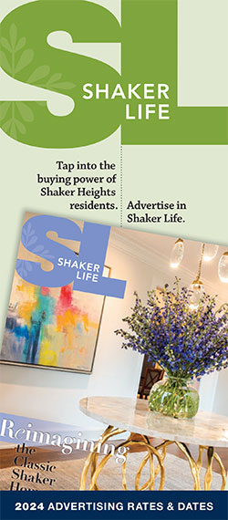 Cover of 2024 rate card for Shaker Life Magazine