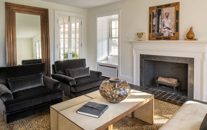 Living room of Shaker Heights home