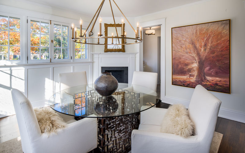Dining room of Shaker Heights home