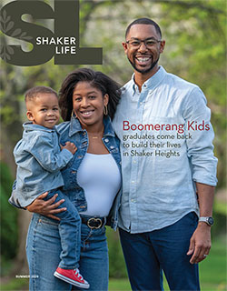 Cover of summer 2024 issue of Shaker Life featuring a young family