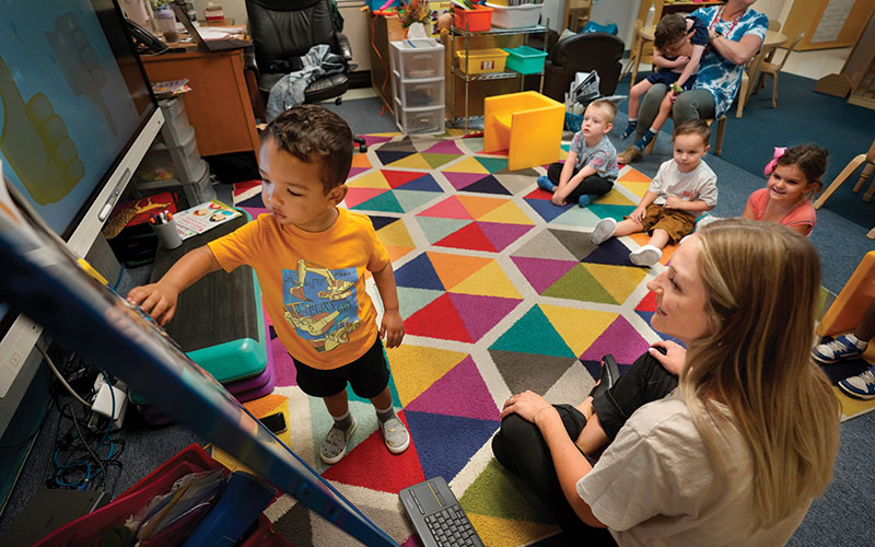 Pre-K class in Shaker Heights City School District