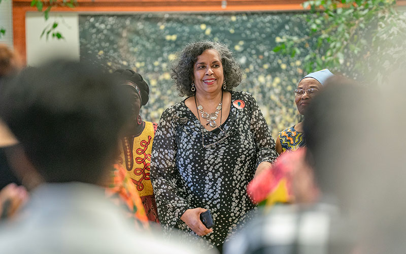 Poetry Jam director and Moreland resident Monical Boone