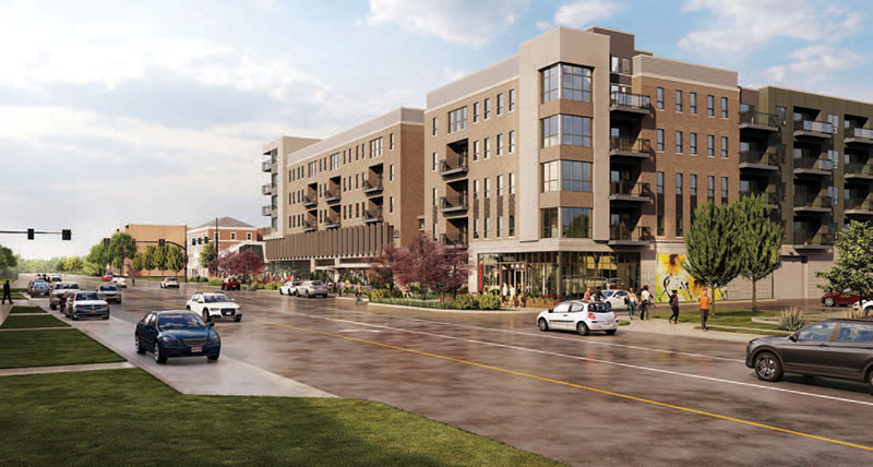 Rendering of Arcadia from Warrensville Center Rd.